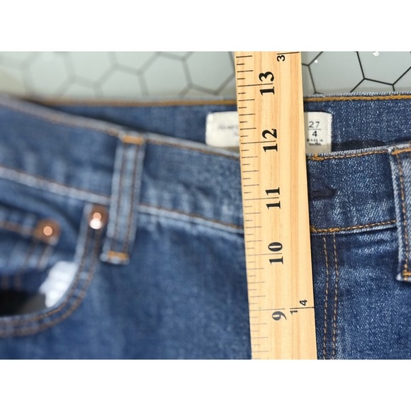 ABERCROMBIE & FITCH WOMENS JEANS SIZE 27/4 CURVE LOVE The Ankle Straight - Picture 6 of 8